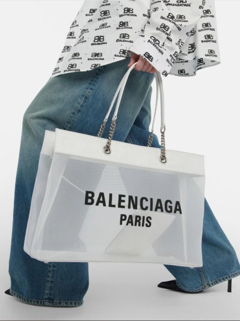 Balenciaga Large Duty Free Mesh Bag